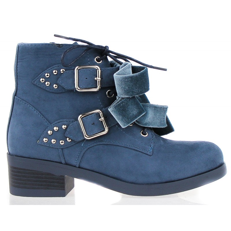 Niebieskie botki workery