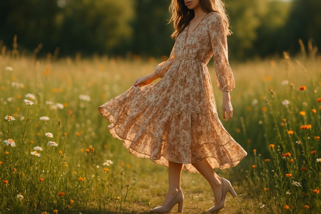 Jakie szpilki do sukienki boho?