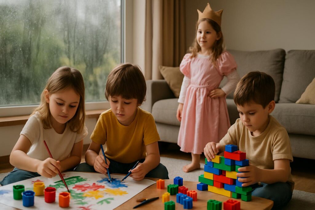Kreatywne zabawy z dzieckiem w domu – pomysły na deszczowe dni