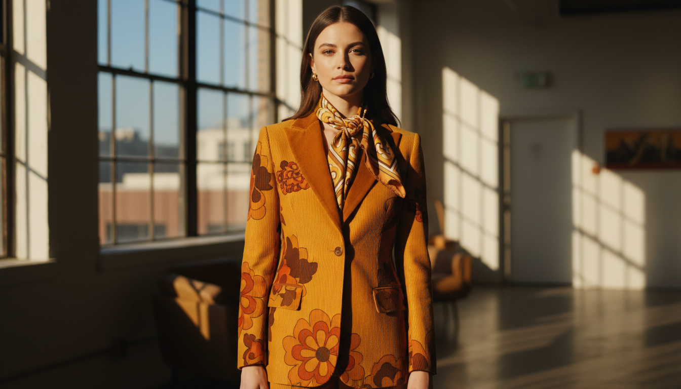 Które materiały i wzory z lat 70. dominują w dzisiejszych kolekcjach