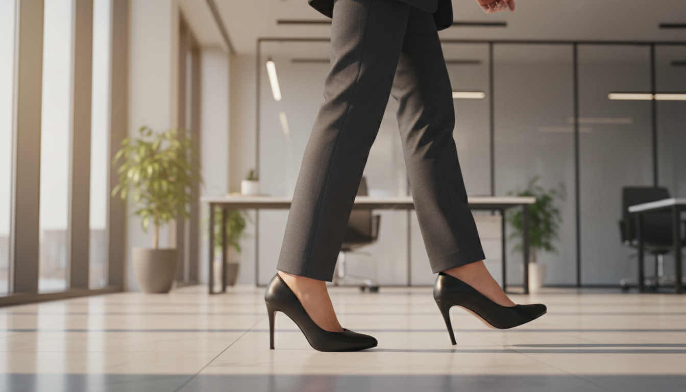 Jaka wysokość obcasa jest najbardziej odpowiednia do pracy w biurze?