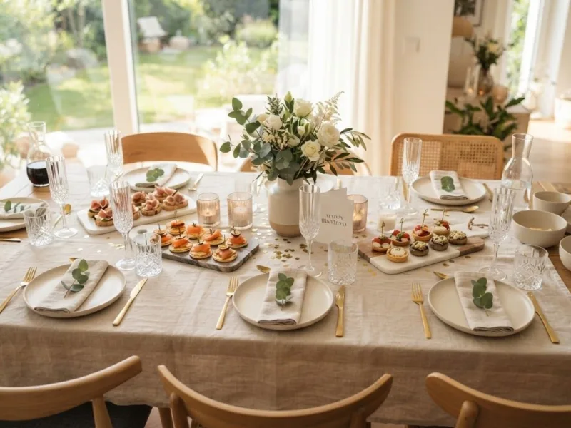 Menu na urodziny dziecka dla dorosłych: Jak połączyć dziecięcą radość z elegancją dla gości?